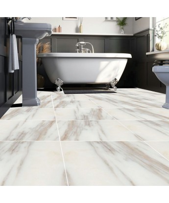 Tile Pattern - Carrara White Marble