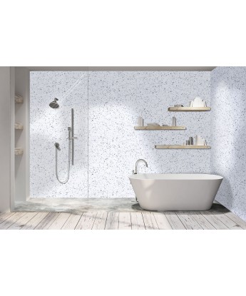 DuraPanel Classic White Sparkle Duralock tongue & groove 2400 x 1200 