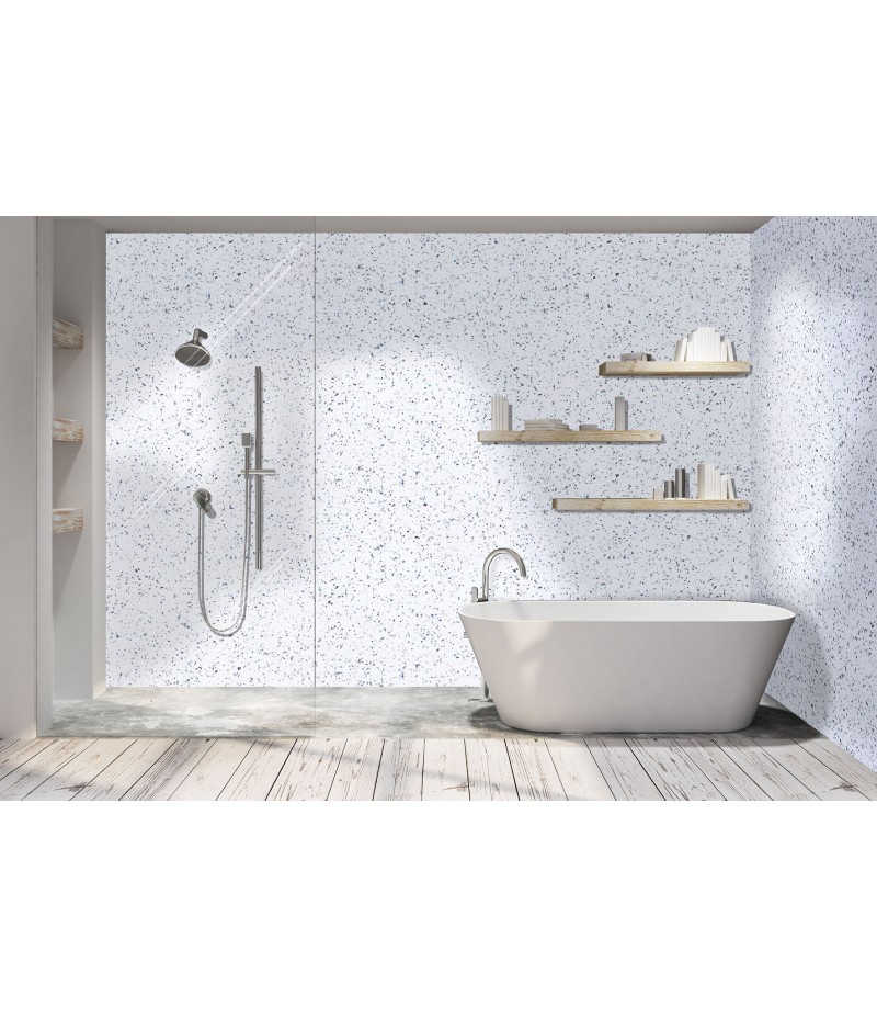 DuraPanel Classic White Sparkle Duralock tongue & groove 2400 x 1200 